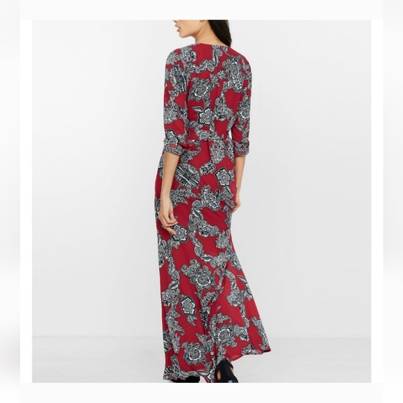Express maxi paisley red dress - Picture 2 of 2